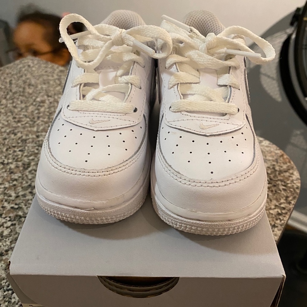 Toddler Air Force Ones in White